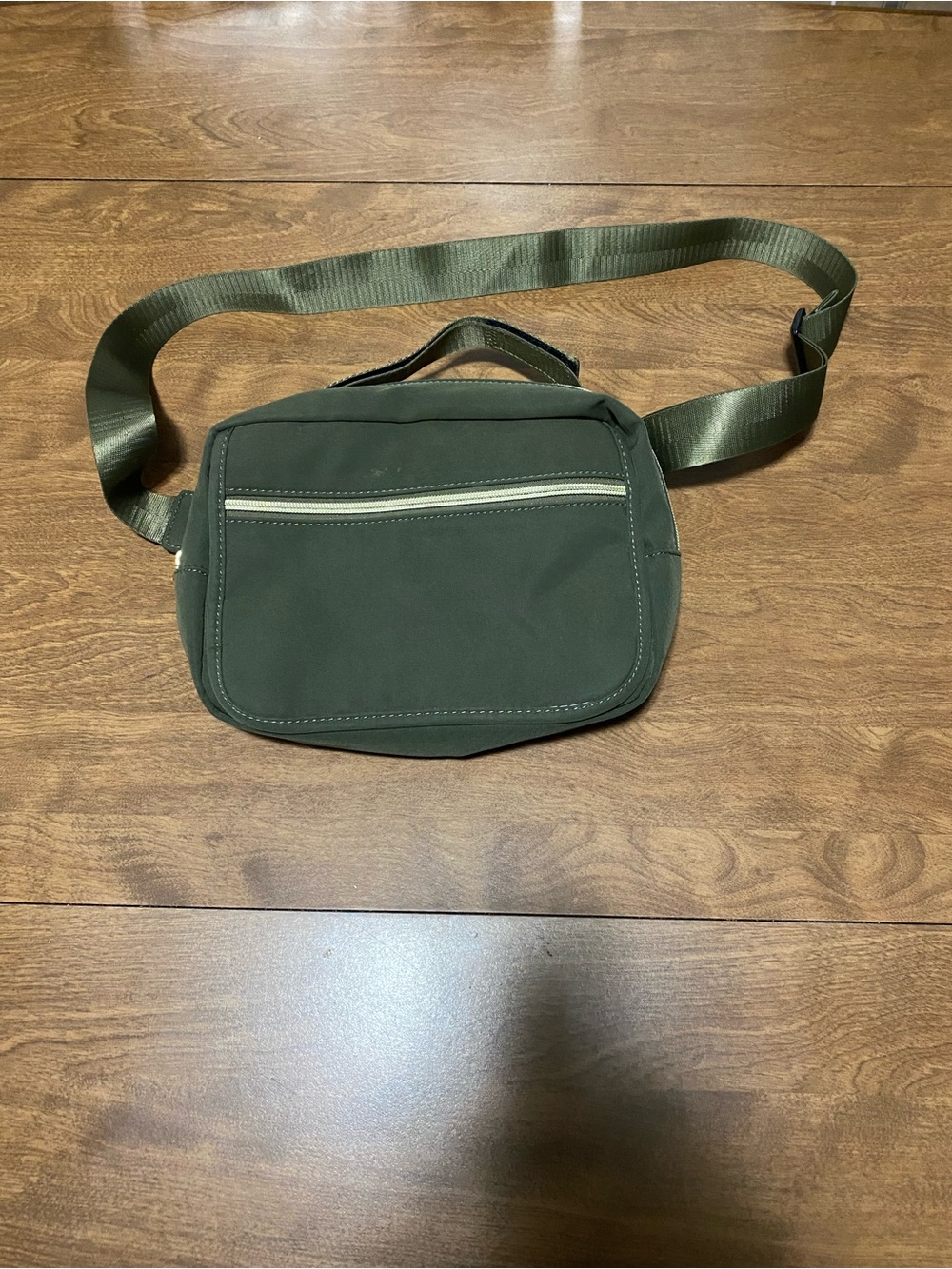 Men's Olive Green Crossbody Sling Bag - Minimal Everyday Carry